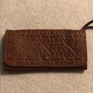 Alex and ani leather continental wallet